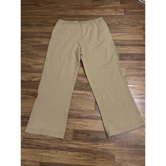 Lauren Ralph Lauren Large Sweatpants Women’s Beige Tan Drawstring Lounge - Picture 2 of 11